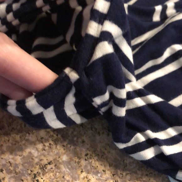 Max Studio Blue and Off White or Cream Dress Small - Picture 11 of 17